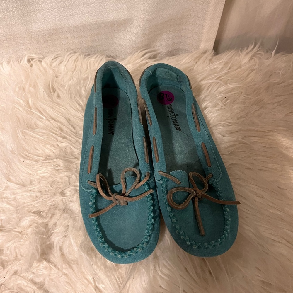Turquoise Moccasins